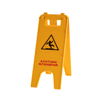 Warnschild: Rutschig!