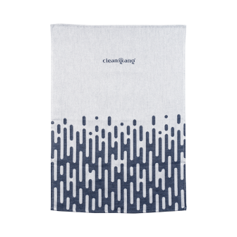 Geschirrtuch Baumwolle - grau-schwarz